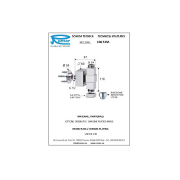 Remer RR 330SRA Кронштейн колоны для душа