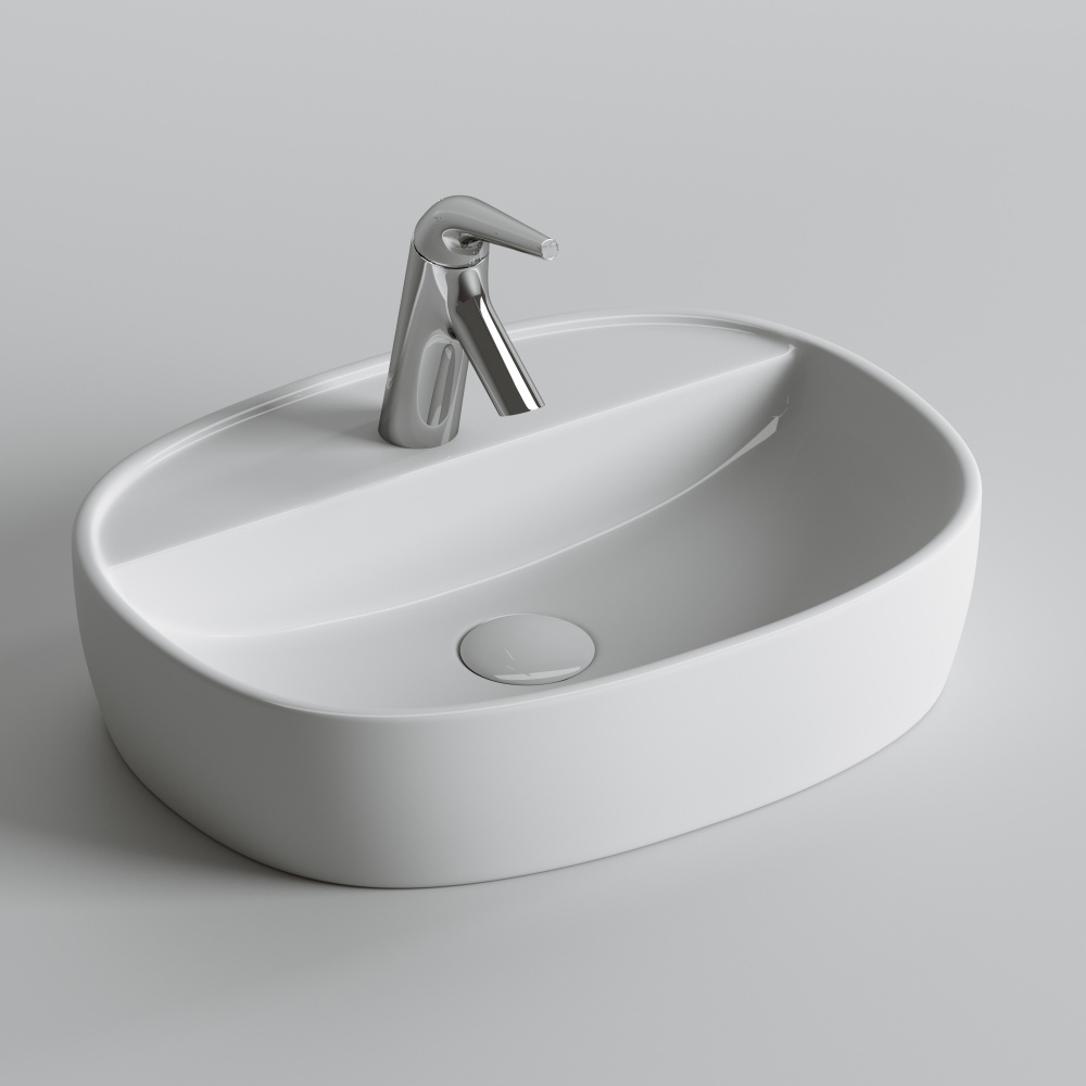 Накладная раковина Ceramicanova Element CN6036 Овал 50 см