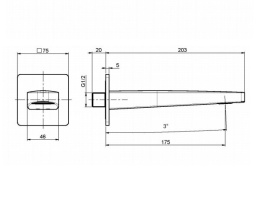 Излив для ванны/раковины F2334CR FIMA Carlo Frattini
