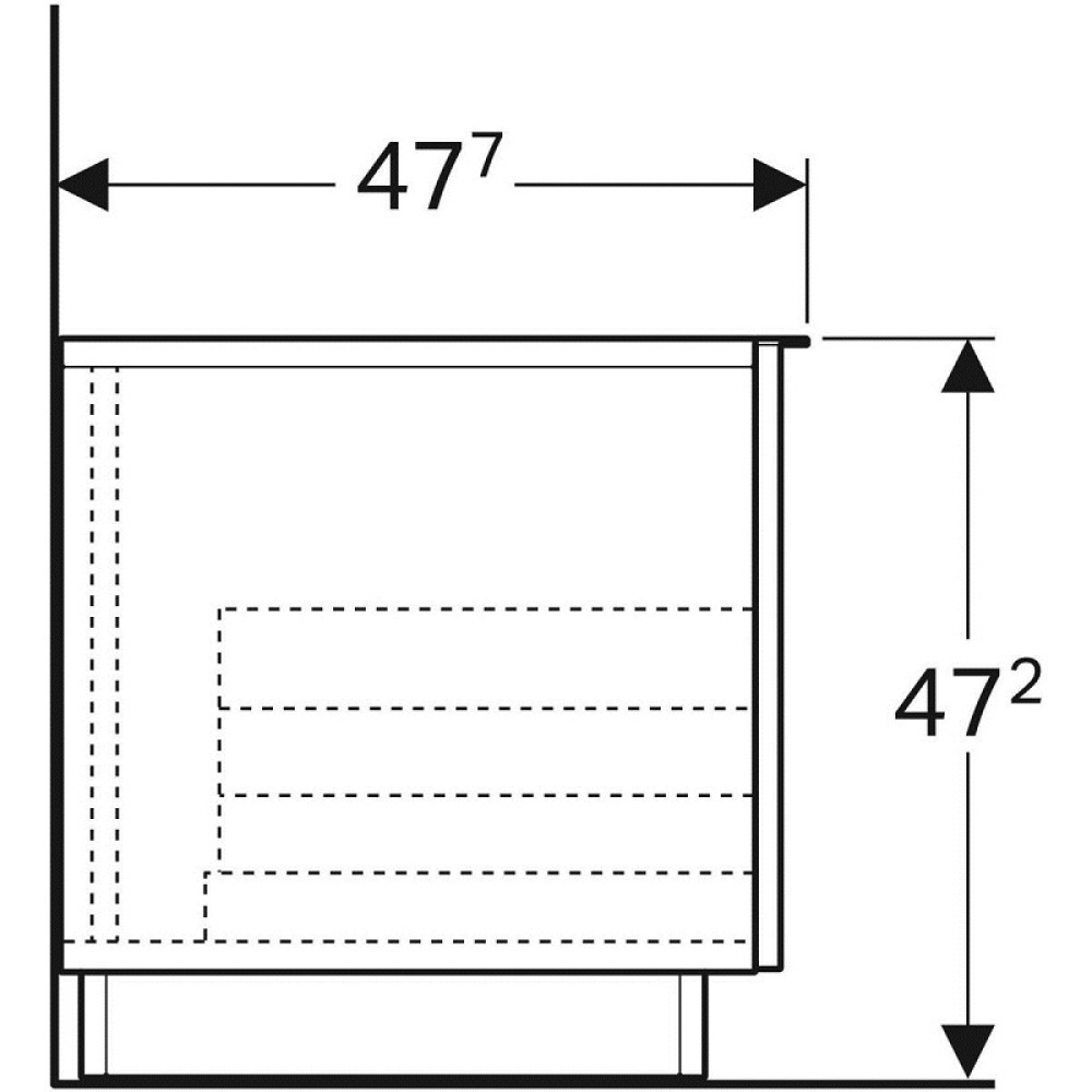 Geberit iCon 840092000 Тумба отдельностоящая, 1 ящик выдвижной