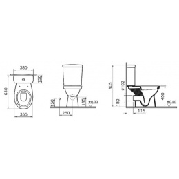 Унитаз Vitra Norm Eisberg (9844B099-7201)