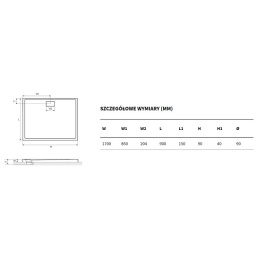 Excellent Zero BREX.1203.170.090.WHN Поддон (белый)