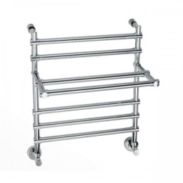 Фото Полотенцесушитель водяной Margaroli Sole (Соле) 370–453 с полкой 4533703CRP