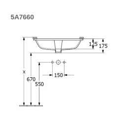 Фото Раковина встраиваемая снизу Villeroy & Boch Architectura 5A766001 (57х37,5 см)