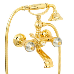Фото Migliore Prestige Crystal 28016 Смеситель для ванны внешний, золото
