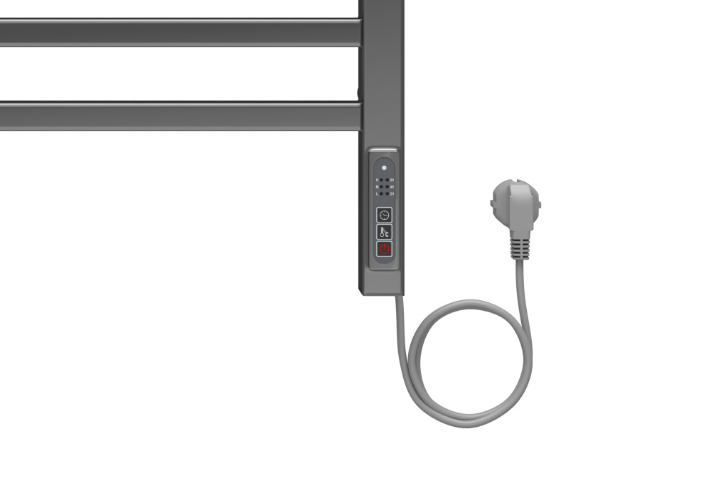 Полотенцесушитель электрический Aquatek Альфа (AQ EL RRP1090CH), цвет хром