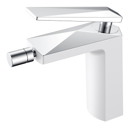 Фото Смеситель для биде Boheme Venturo (376-W) хром, белый