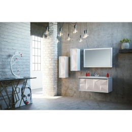 Marka One У73232 Зеркало Romb 90 White