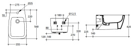 Биде Ideal Standard Ventuno T515101 подвесное
