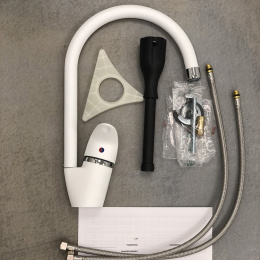 Фото Смеситель для кухни Paini Sicily 632L570PNLMKM белый