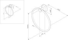 Фото Кольцо для полотенец Am.Pm Like (A8034400) хром