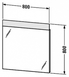 Зеркало Duravit Durastyle DS726800000, белый