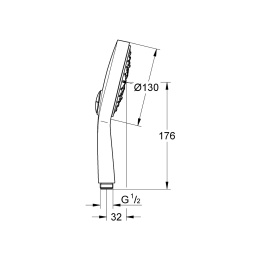 Ручной душ Grohe Power & Soul Cosmo 27663000