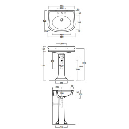Фото Пьедестал для раковины Simas Lante LA03