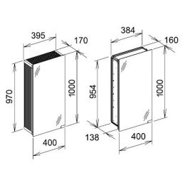 Модуль Keuco Royal Modular 25014000101, алюминий