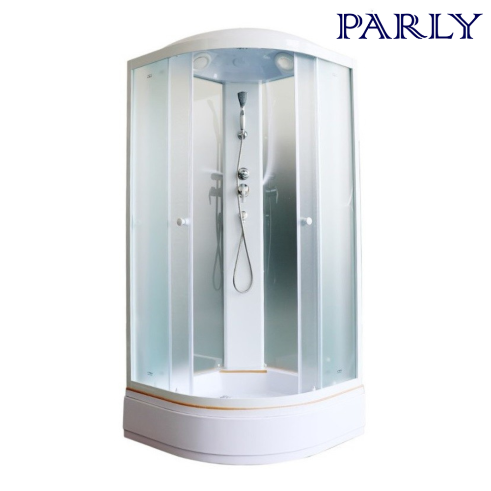 Фото Душевая кабина 90x90x215 Parly (EFM921) белый, Без гидромассажа, ABS-пластик, Поддон средний