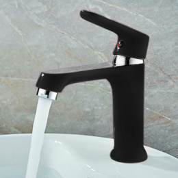 Фото Смеситель для умывальника MATRIX SMF-323300/BK цвет черный