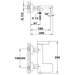 Teka Formentera 62121020BC Смеситель для ванны