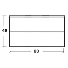 Armadi Art NeoArt 831-080-CP Тумба 80см*48 (52) CAPPUCINO