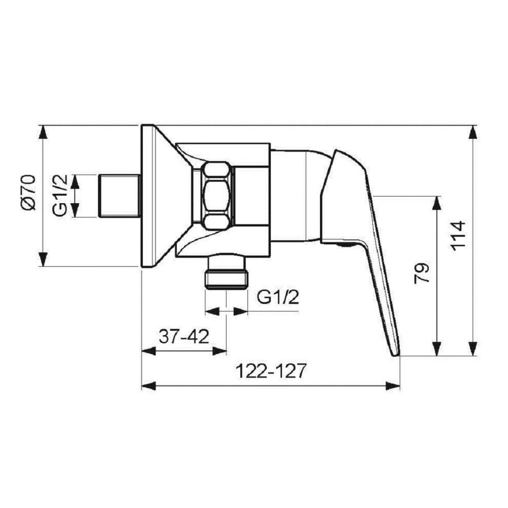 Vidima FINE BA387AA Настенный смеситель для душа