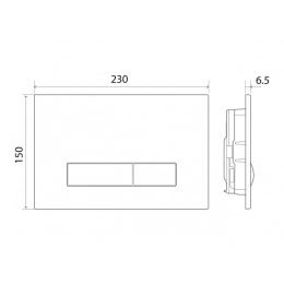 Кнопка смыва BelBagno Genova (BB019-GV-CHROME) хром