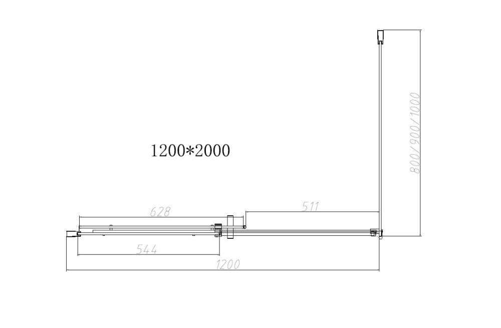 Душевой уголок Vincea Dice (VSR-4D1012CL) хром