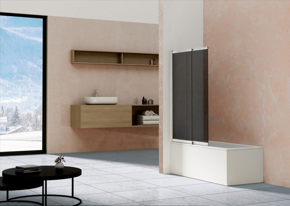 Фото Душевая шторка на ванну Vincea VSB-1E (VSB-1E100CG) хром