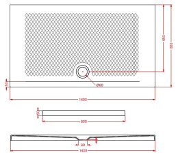 Фото Поддон ArtCeram Texture (PDR022 17 00) черный