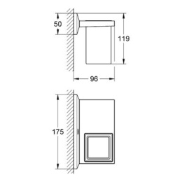 Grohe Allure Brilliant 40503000 Стакан, стеклянный