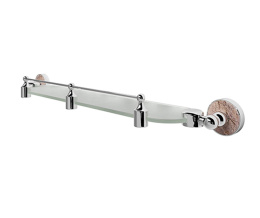 Фото Полка стеклянная с бортиком WasserKRAFT Nau K-7744