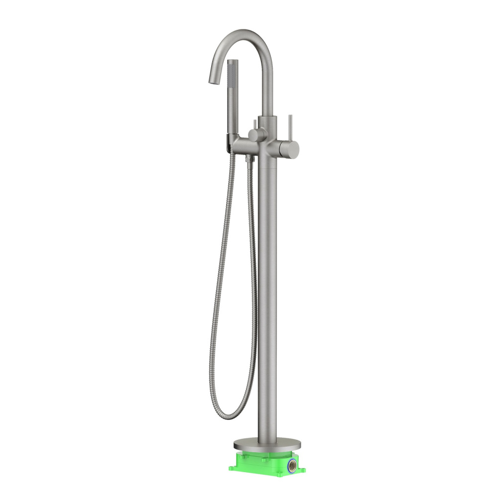 Фото Смеситель напольный для ванны с душем Timo Saona 2310/18Y-CR черное золото
