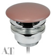 Сток для раковины AeT CURVY свободный слив хром, цвет керамики розовый матовый A044VX142