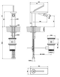 Фото Смеситель для биде Gessi (41007#031) хром