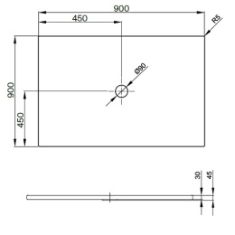 Фото Душевой поддон Bette Floor 5931-000 AR (900х900 мм) шумоизоляция, антискользящее покрытие