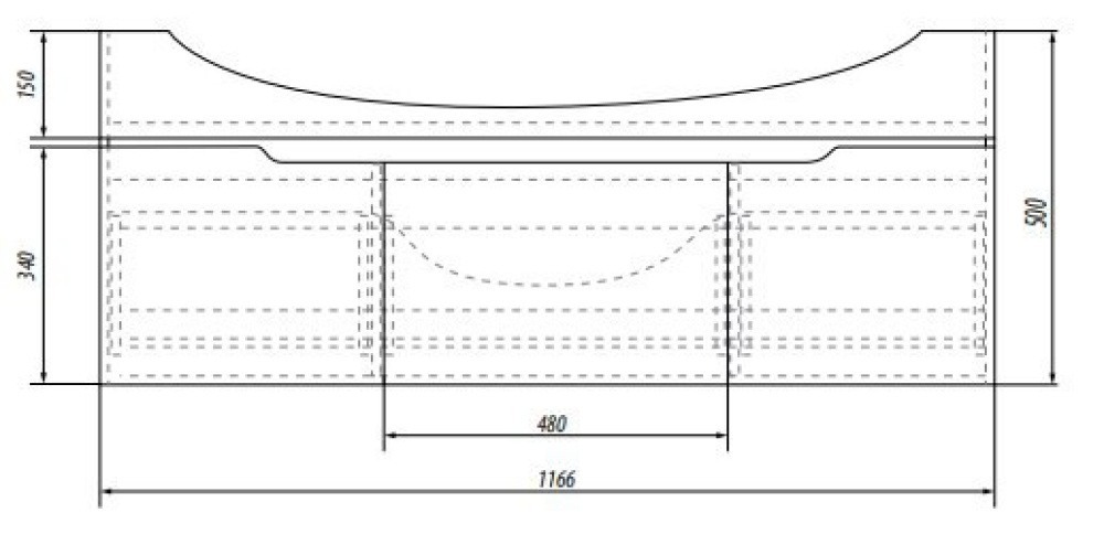Тумба под раковину Dreja Laguna 99.0109, 120 см, белый лак