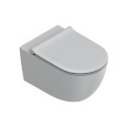 Унитаз подвесной Catalano Sfera 05117500 55x35, безободковый, Tornado, Cataglaze+, Cemento satinato