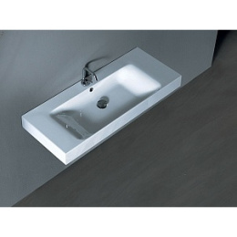 Раковина Kerasan Cento 355001 (100 см) с 1 отверстием под смеситель