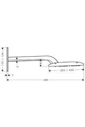 Верхний душ Hansgrohe Raindance (27373000) хром