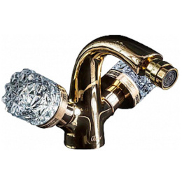 Фото Смеситель для биде Boheme Crystal (296-CRST) золото