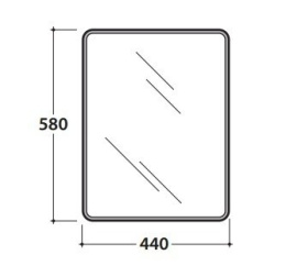 Фото Зеркало Globo Ausilia (DS129) белый