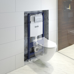 Фото Комплект 2 в 1: инсталляция и клавиша смыва Iddis Optima Home (OPH00GCi32K (клавиша OPH10G0i77))