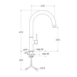 Cristina QUIKTRONIC QT83251 Сенсорный бесконтактный смеситель для раковины