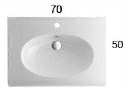 Фото Раковина Globo Bowl+ (BP070.BI) белый