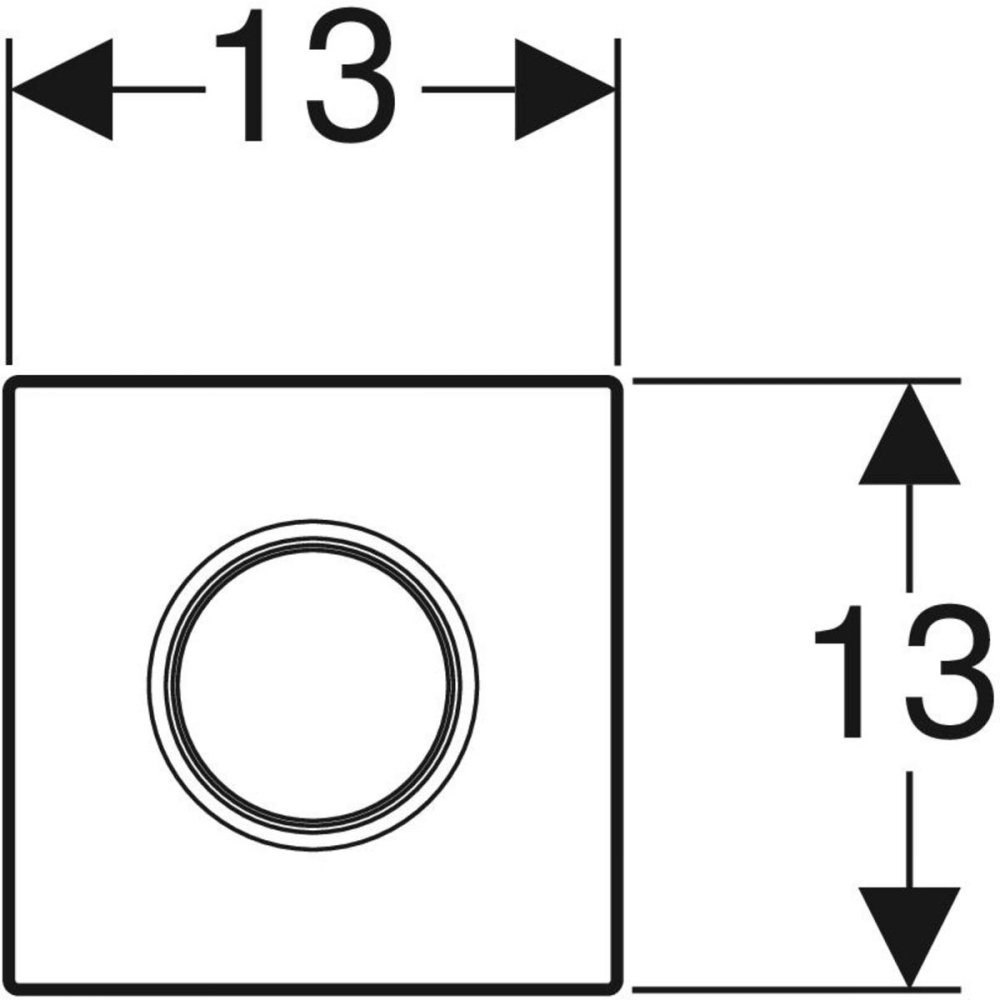 Кнопка смыва Geberit Sigma 01 (116.011.11.5) белый