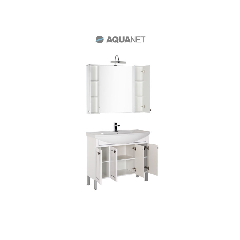 Мебель для ванной Aquanet Честер 105 белый/серебро