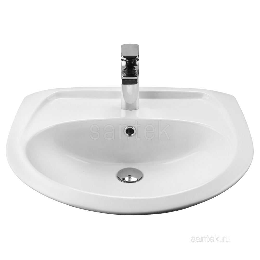 Фото Раковина Santek Бриз 60 1WH110466 отверстие под смеситель