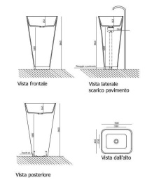 Фото Раковина напольная Galassia Meg11 (5406)