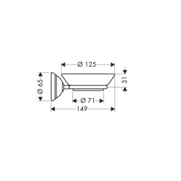 Hansgrohe Axor Carlton 41433090 Мыльница (хром/золото)