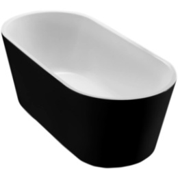 Акриловая ванна 170x80 BelBagno (BB71-1700-NERO), округлая