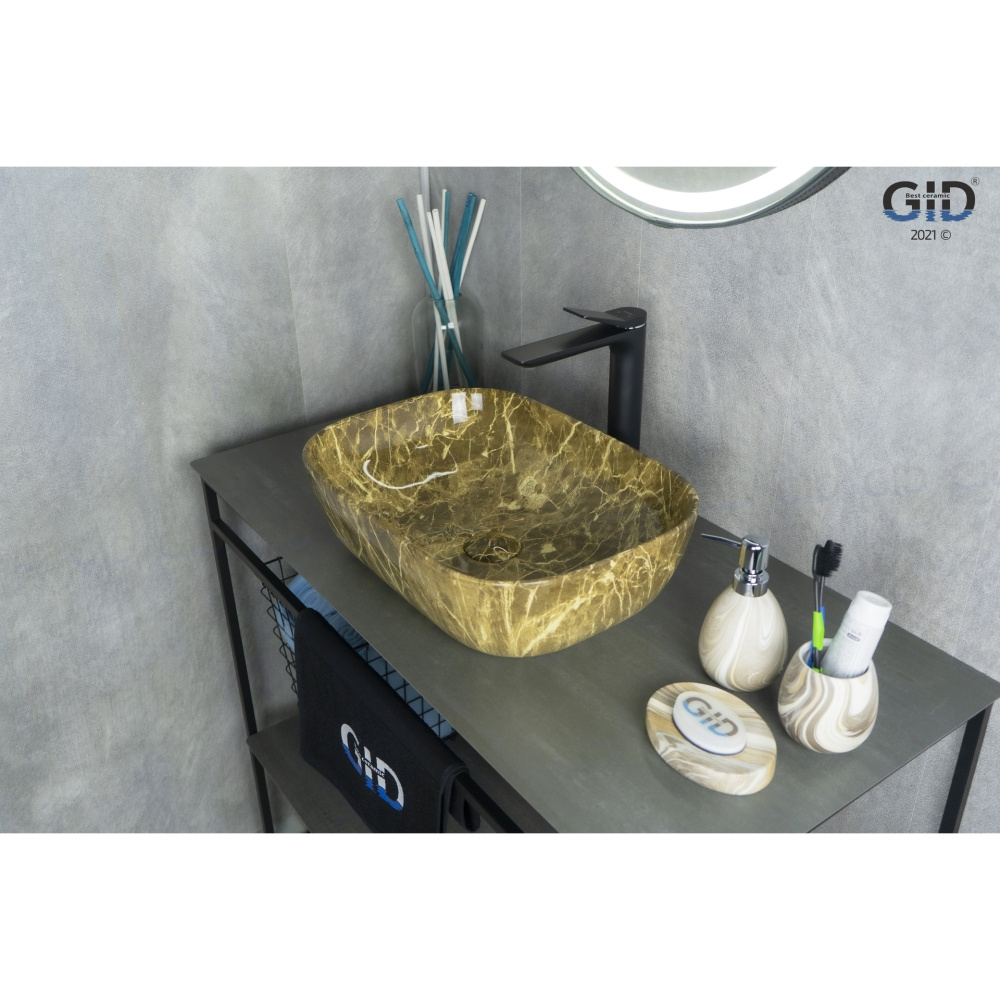 Раковина накладная Gid Mnc178